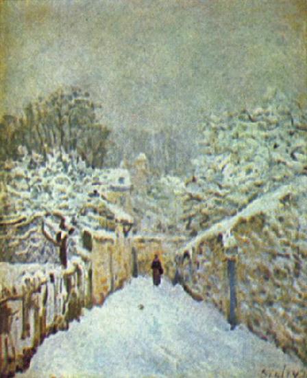 Alfred Sisley Schnee in Louveciennes